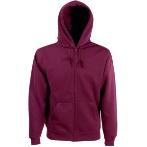 Толстовка "Zip Through Hooded Sweat", бордовый, 70% х/б, 30% п/э, 280 г/м2