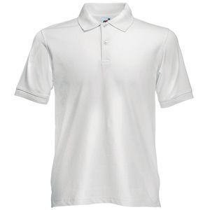 Поло "Slim Fit Polo", белый, 97% х/б, 3% эластан, 210 г/м2