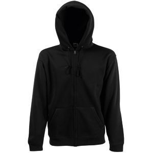 Толстовка "Zip Through Hooded Sweat", черный, 70% х/б, 30% п/э, 280 г/м2