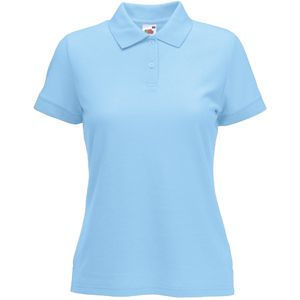 Поло "Lady-Fit 65/35 Polo", небесно-голубой, 65% п/э, 35% х/б, 180 г/м2