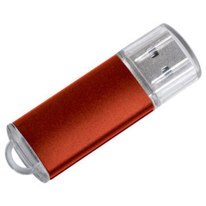 USB flash-карта "Assorti" (8Гб),красная,5,5х1,7х0,6см,металл