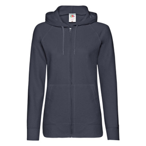 Толстовка без начеса "Ladies Lightweight Hooded Sweat", темно-синий, S, 80% х/б 20% полиэстер, 240 г/м2